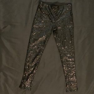H&M Black Sequin Pants